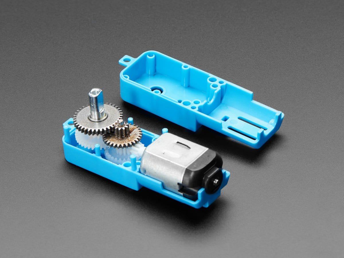 TT Motor Bi-Metal Gearbox - 1:90 Gear Ratio by The Pi Hut - The Pi Hut