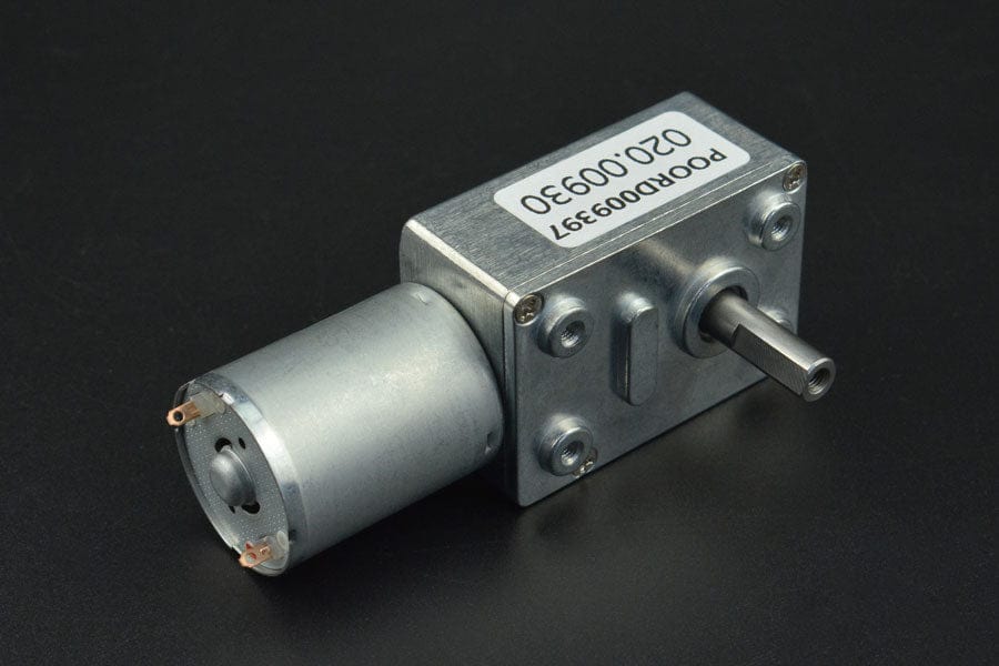 Turbo Metal Gear Worm Motor (6V 160RPM 2.8kg/cm) by The Pi Hut - The Pi Hut