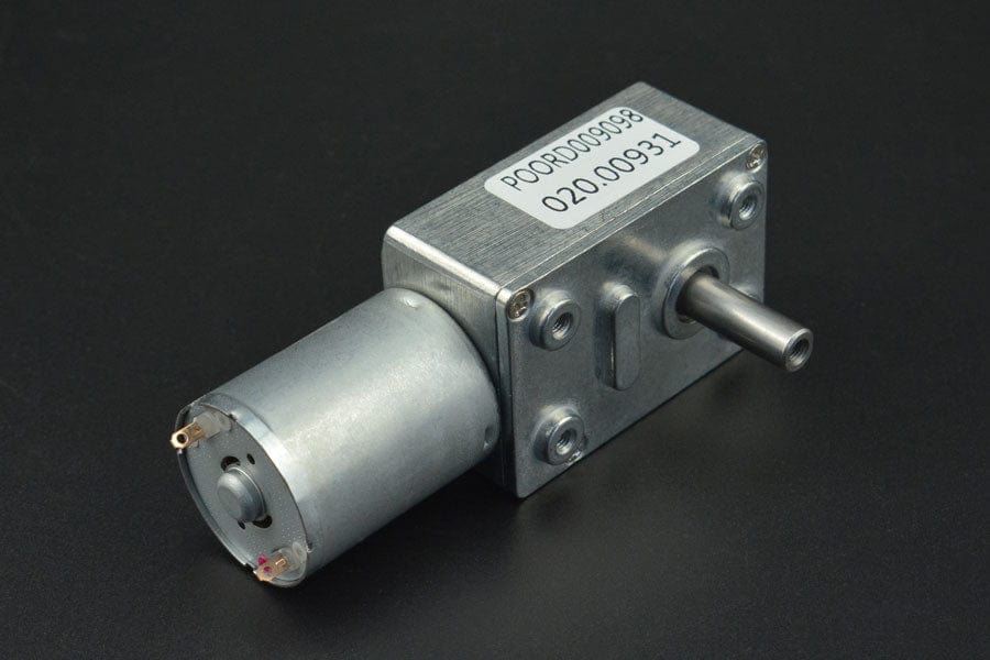 Turbo Metal Gear Worm Motor (6V 40RPM 10kg/cm) by The Pi Hut - The Pi Hut