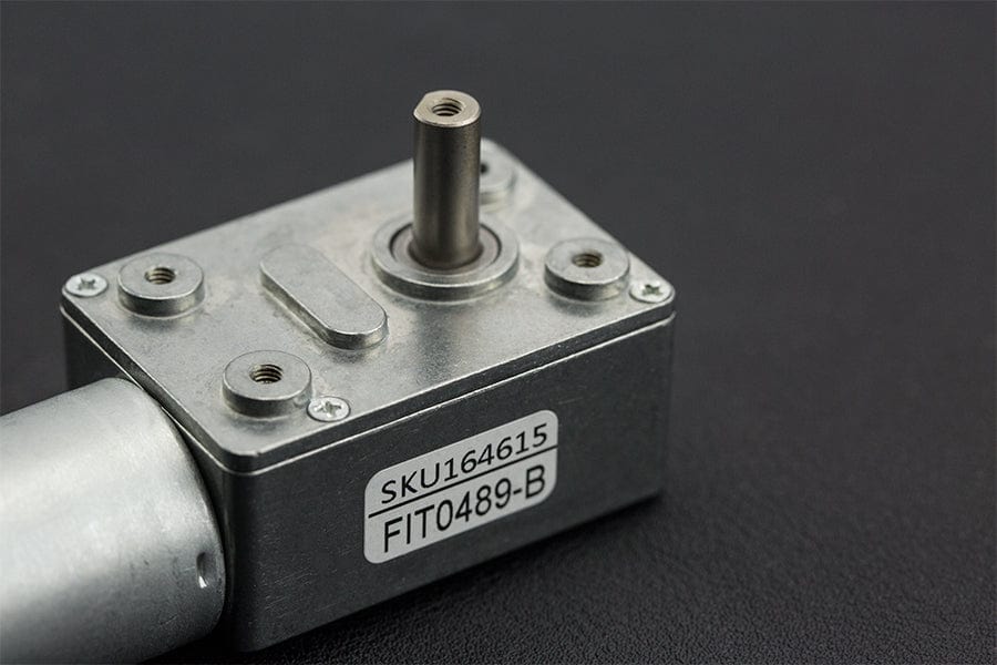 Turbo Metal Gear Worm Motor (6V 40RPM 10kg/cm) by The Pi Hut - The Pi Hut