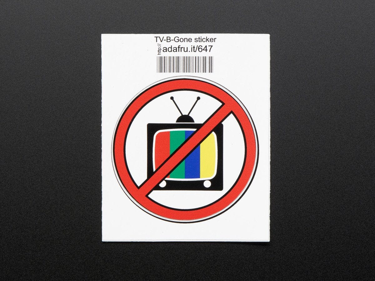 TV-B-Gone - Sticker! by Adafruit - The Pi Hut