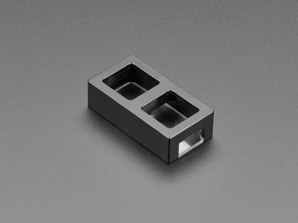 Two Key Black Aluminum Keypad Shell Enclosure (MX Compatible Switches) by The Pi Hut - The Pi Hut