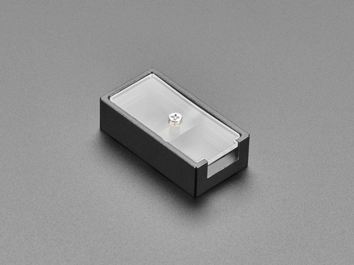 Two Key Black Aluminum Keypad Shell Enclosure (MX Compatible Switches) by The Pi Hut - The Pi Hut