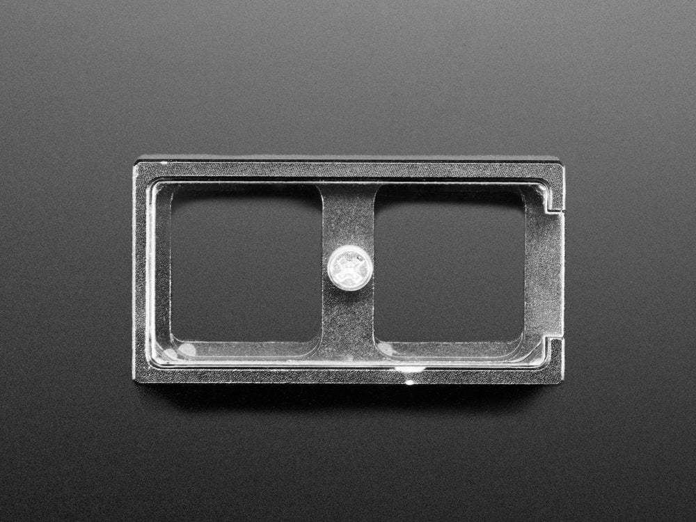 Two Key Black Aluminum Keypad Shell Enclosure (MX Compatible Switches) by The Pi Hut - The Pi Hut