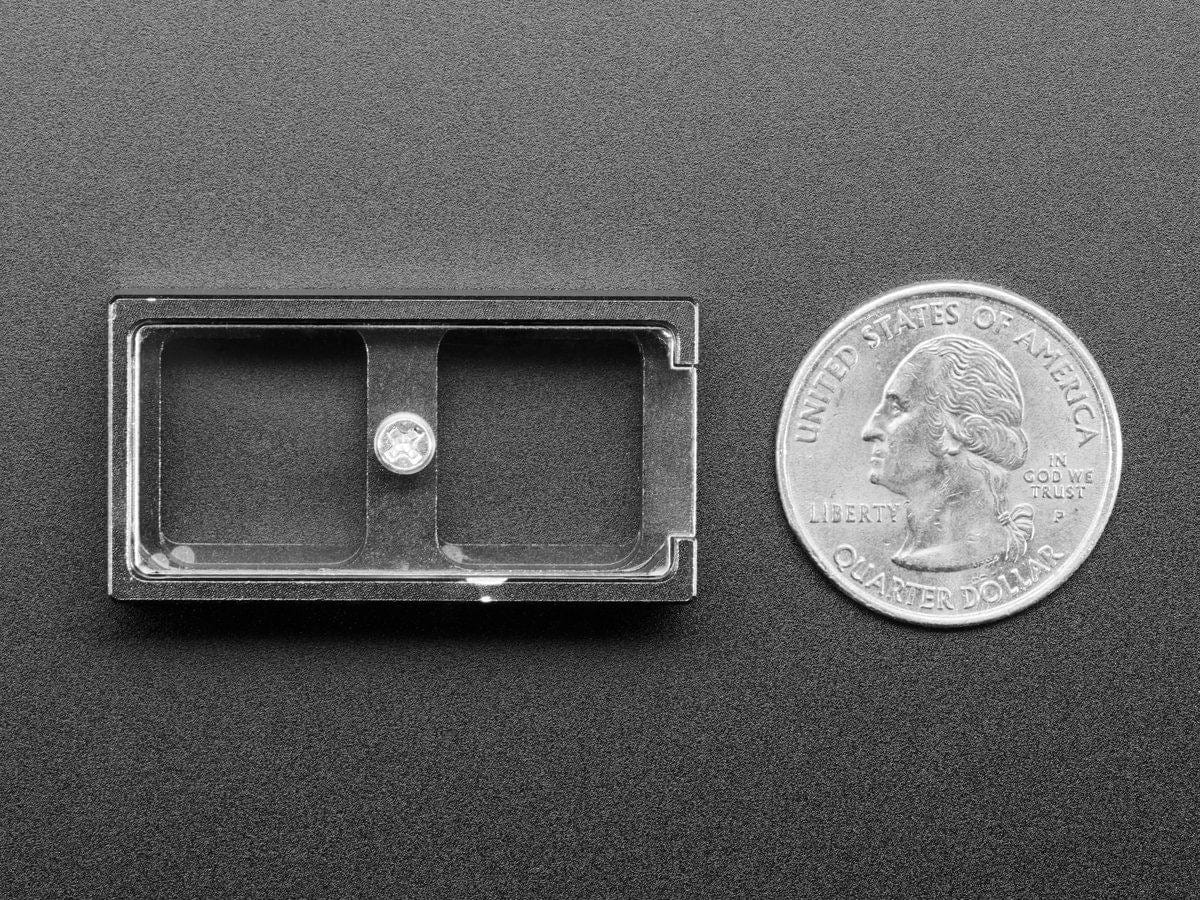 Two Key Black Aluminum Keypad Shell Enclosure (MX Compatible Switches) by The Pi Hut - The Pi Hut