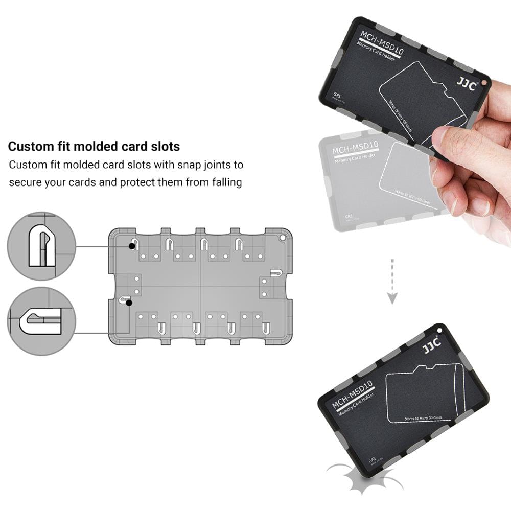 Ultra-thin 10-Slot MicroSD Card Holder - The Pi Hut