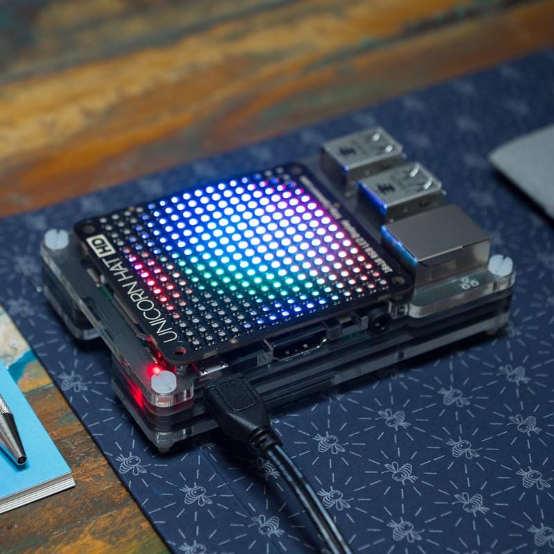 Unicorn HAT HD by Pimoroni - The Pi Hut