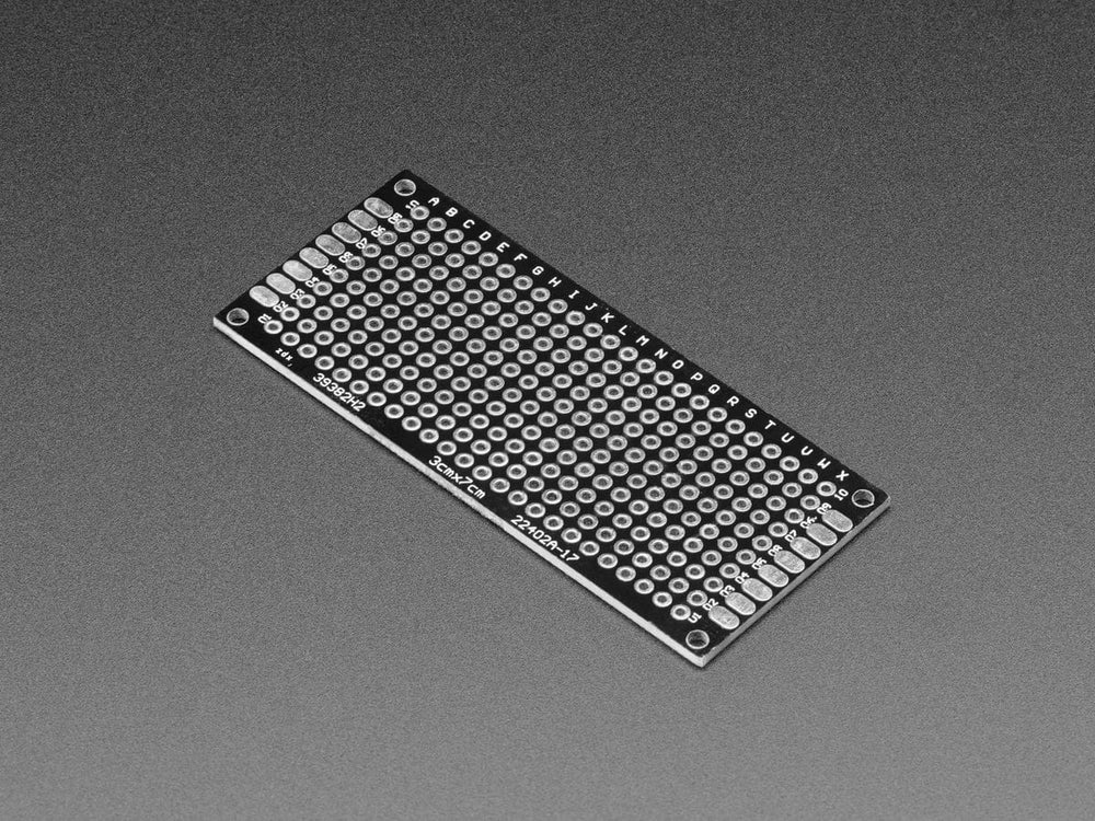 Universal Proto-board PCBs 3cm x 7cm - 3 Pack by The Pi Hut - The Pi Hut