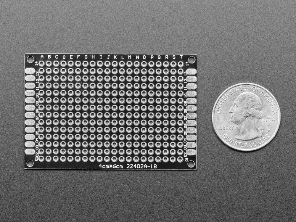 Universal Proto-board PCBs 4cm x 6cm - 3 Pack by The Pi Hut - The Pi Hut