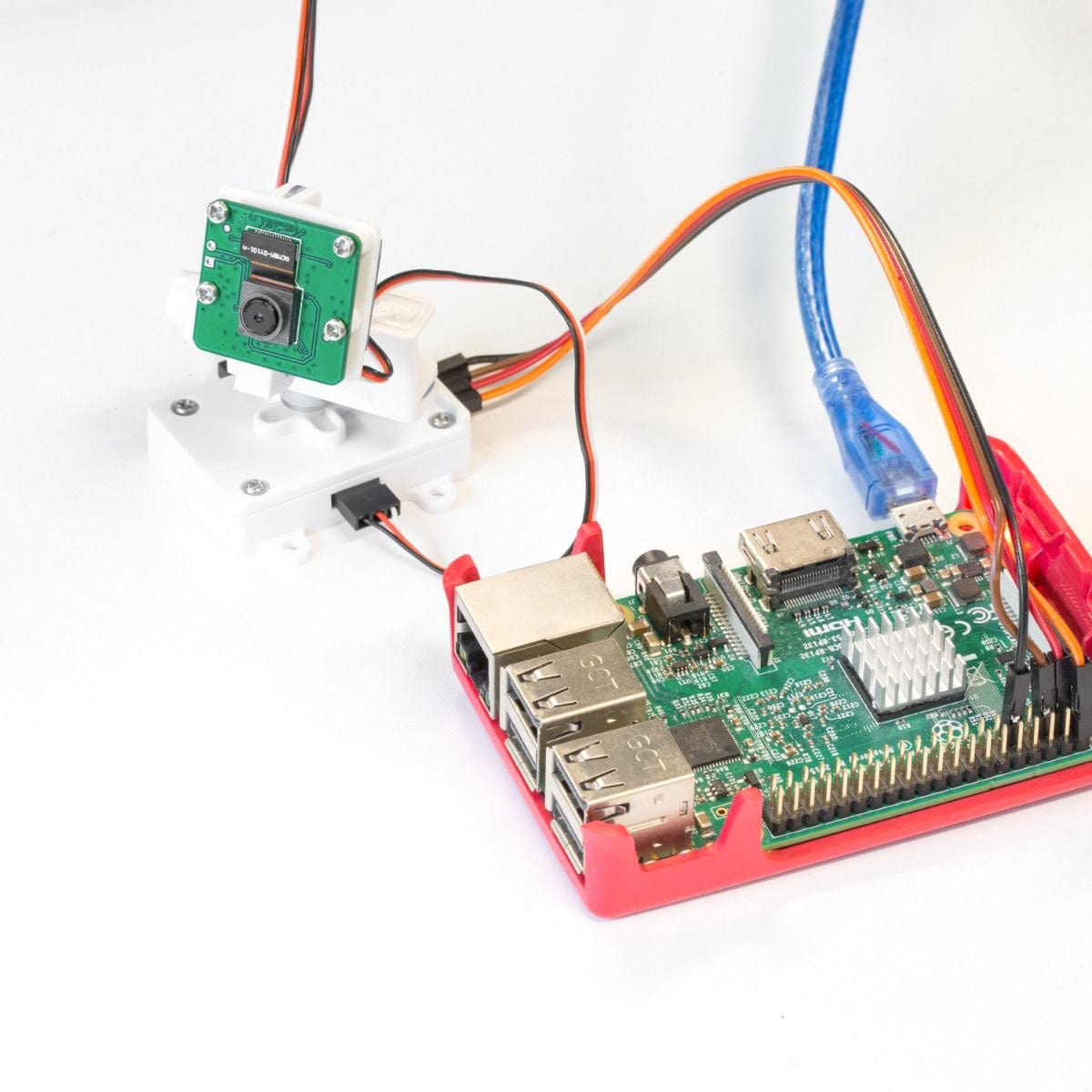 Upgraded Pan Tilt Platform for Official Raspberry Pi Camera Module by Arducam - The Pi Hut