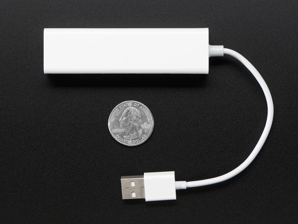 USB 2.0 and Ethernet Hub - 3 USB Ports and 1 Ethernet by The Pi Hut - The Pi Hut