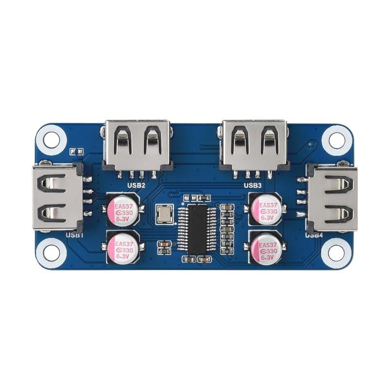USB 2.0 Hub HAT for Raspberry Pi by Waveshare - The Pi Hut