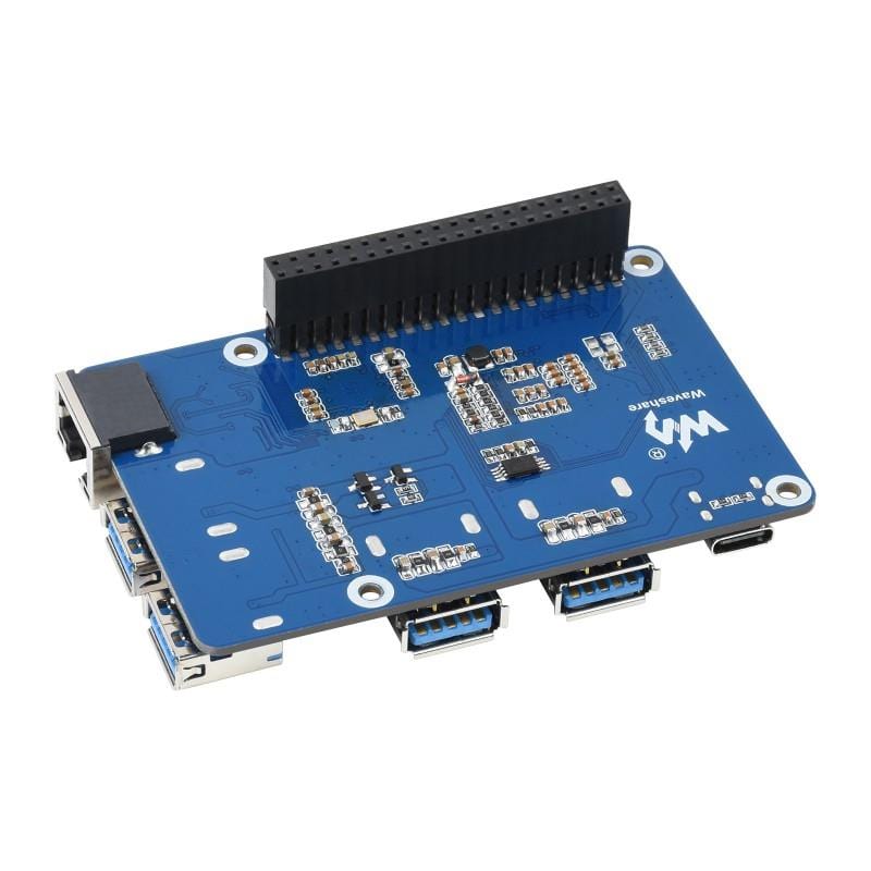 USB 3.2 Hub & Gigabit Ethernet HAT for Raspberry Pi by Waveshare - The Pi Hut