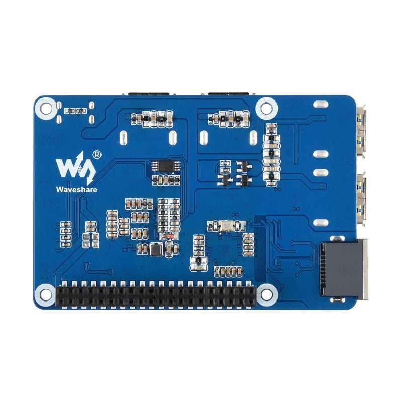 USB 3.2 Hub & Gigabit Ethernet HAT for Raspberry Pi by Waveshare - The Pi Hut