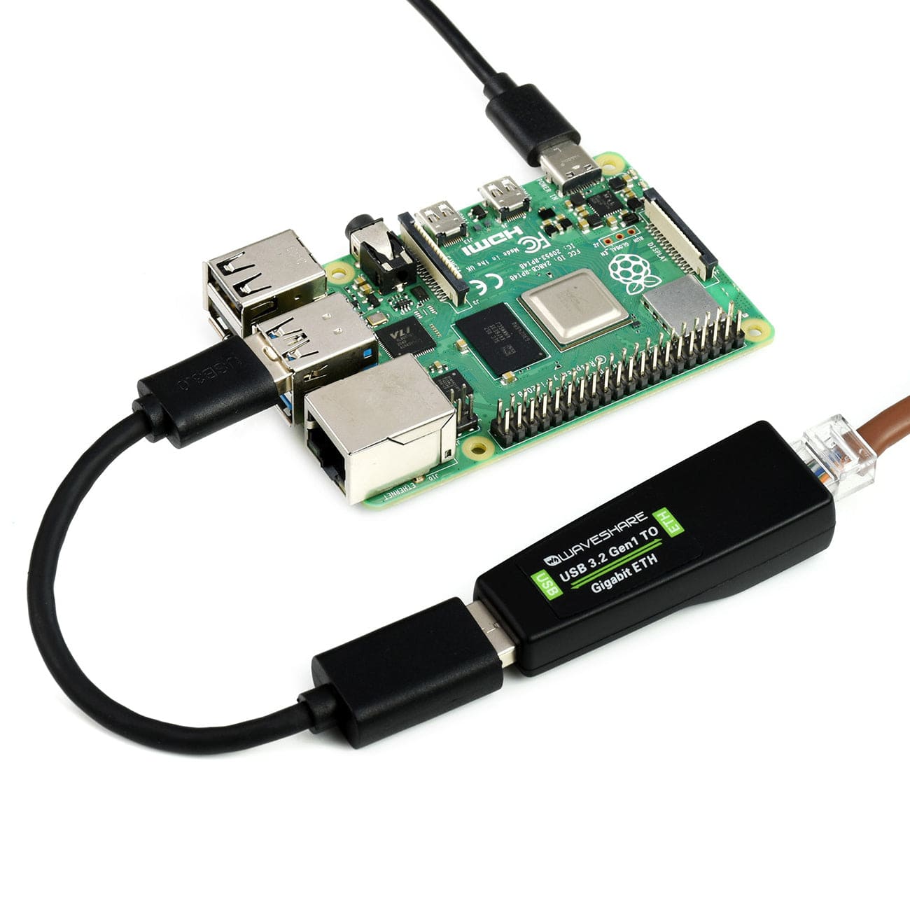 USB 3.2 to Gigabit Ethernet Converter by Waveshare - The Pi Hut