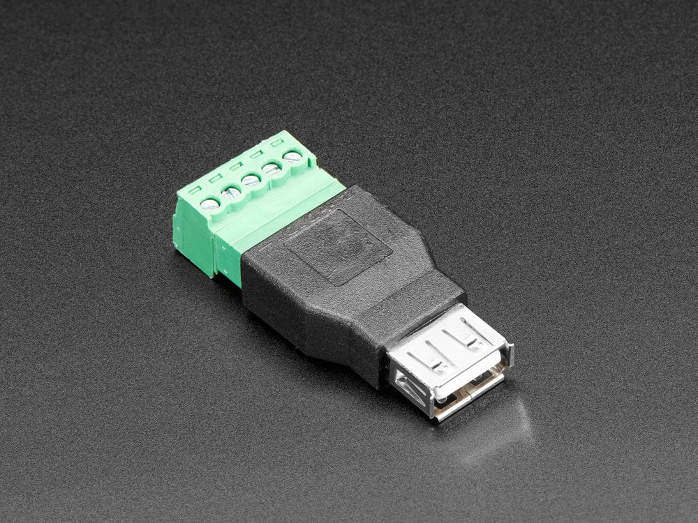 USB-A Female Socket to 5-pin Terminal Block by The Pi Hut - The Pi Hut