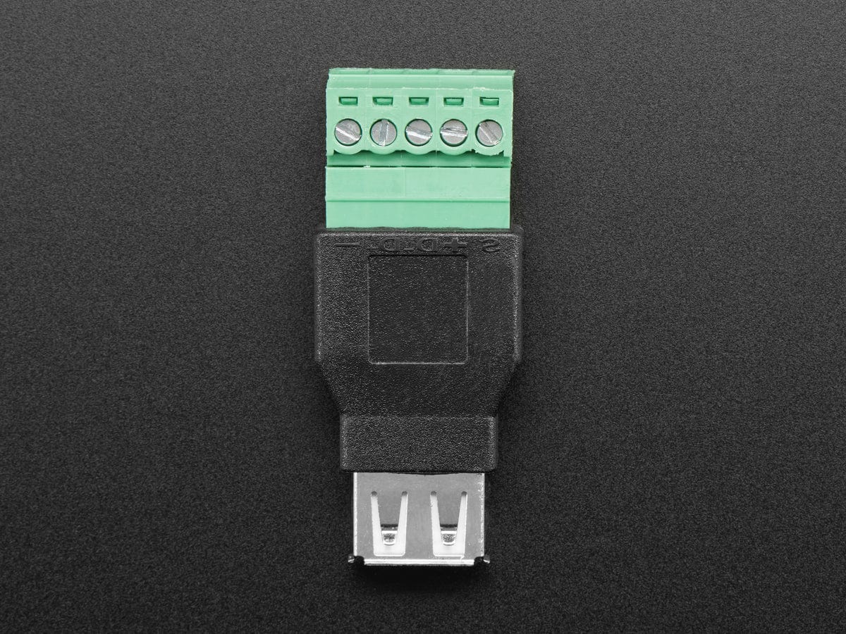 USB-A Female Socket to 5-pin Terminal Block by The Pi Hut - The Pi Hut