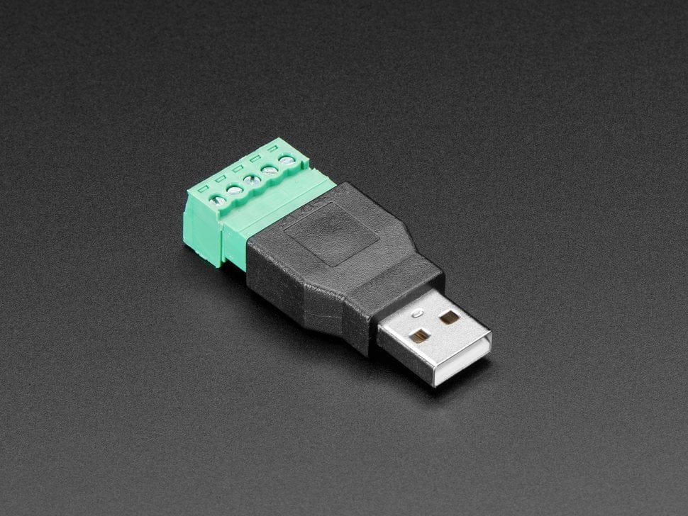 USB-A Male Plug to 5-pin Terminal Block by The Pi Hut - The Pi Hut