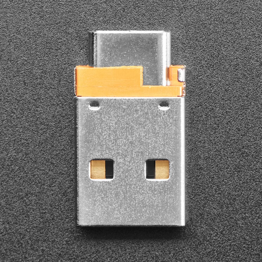 USB A Plug to USB C Jack Microadapter by The Pi Hut - The Pi Hut