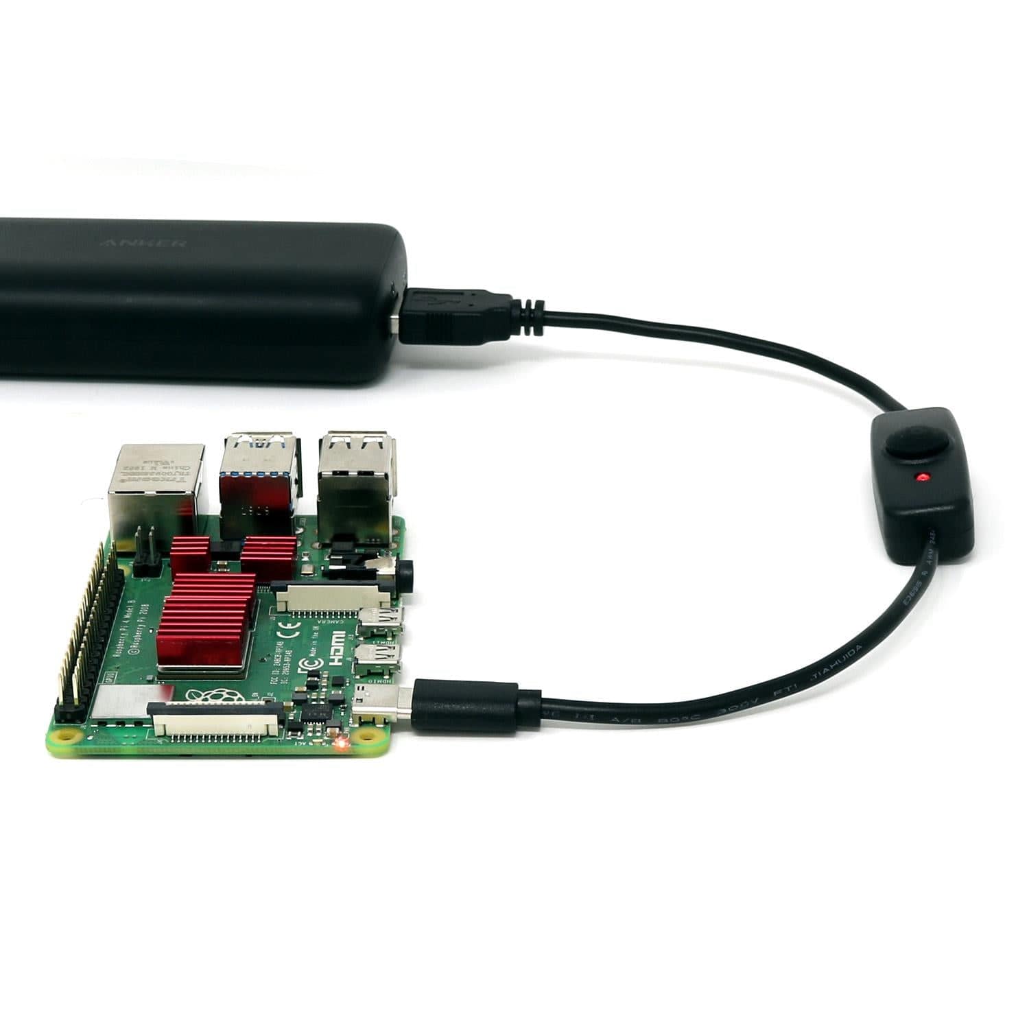 USB-A to USB-C Cable with On/Off Switch by The Pi Hut - The Pi Hut
