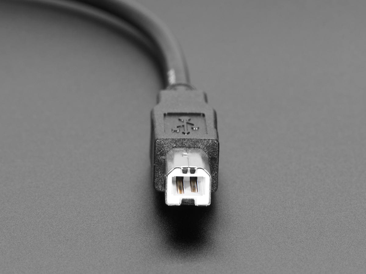 USB B Round Panel Mount Extension Cable - 30cm by The Pi Hut - The Pi Hut