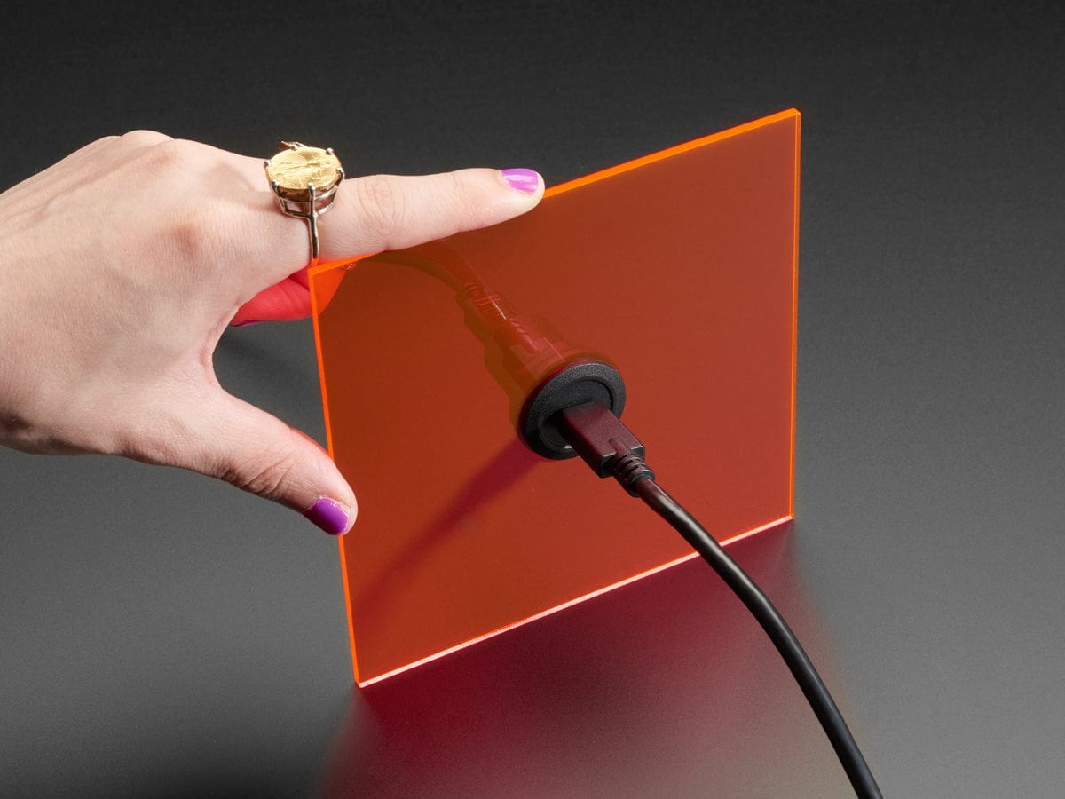 USB C Jack to Micro USB Jack Round Panel Mount Adapter by The Pi Hut - The Pi Hut