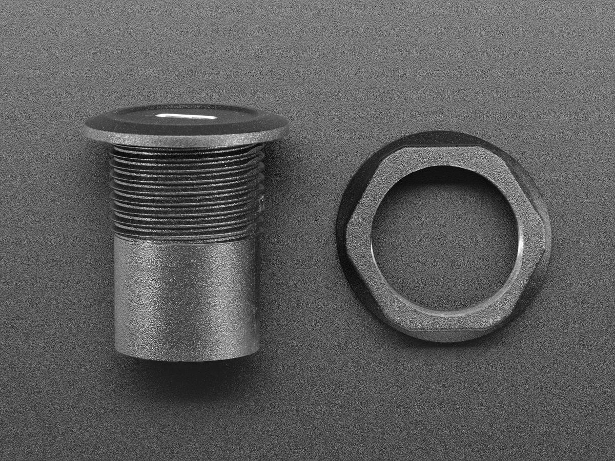 USB C Jack to Micro USB Jack Round Panel Mount Adapter by The Pi Hut - The Pi Hut