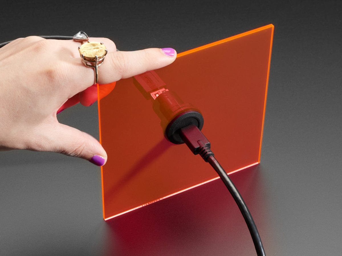 USB C Jack to USB A Jack Round Panel Mount Adapter by The Pi Hut - The Pi Hut