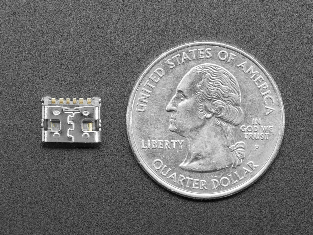 USB C SMT / THM Jack Connector - Power Only - Pack of 10 by The Pi Hut - The Pi Hut