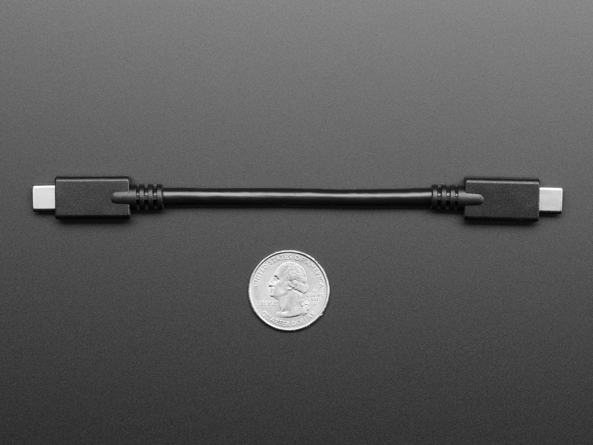 USB C to USB C Cable - USB 3.1 Gen 4 with E-Mark - 6" long by The Pi Hut - The Pi Hut