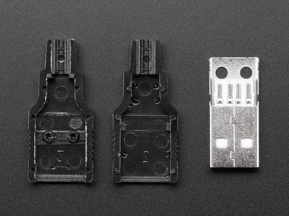 USB DIY Connector Shell - Type A Male Plug by The Pi Hut - The Pi Hut