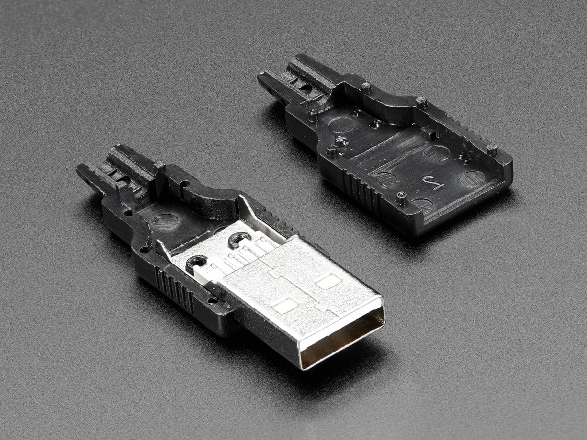 USB DIY Connector Shell - Type A Male Plug by The Pi Hut - The Pi Hut