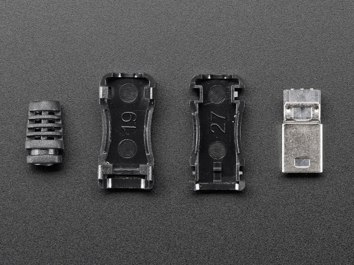 USB DIY Connector Shell - Type Mini-B Plug by The Pi Hut - The Pi Hut