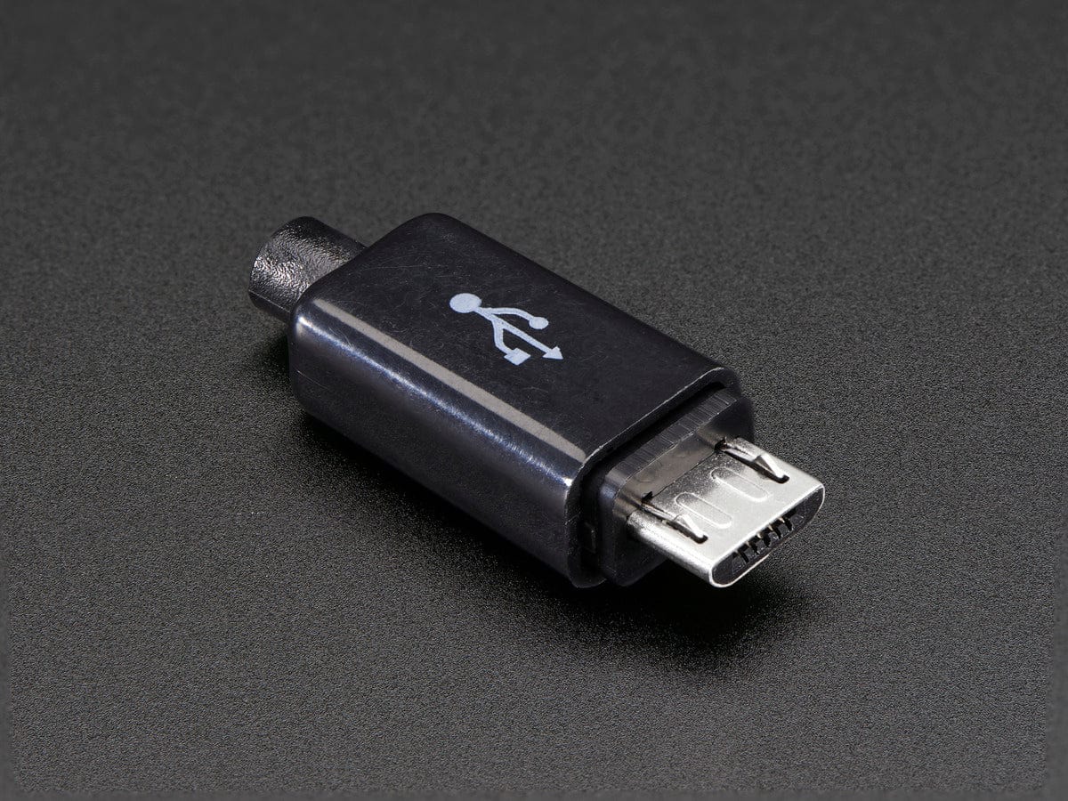 USB DIY Slim Connector Shell - MicroB Plug by The Pi Hut - The Pi Hut