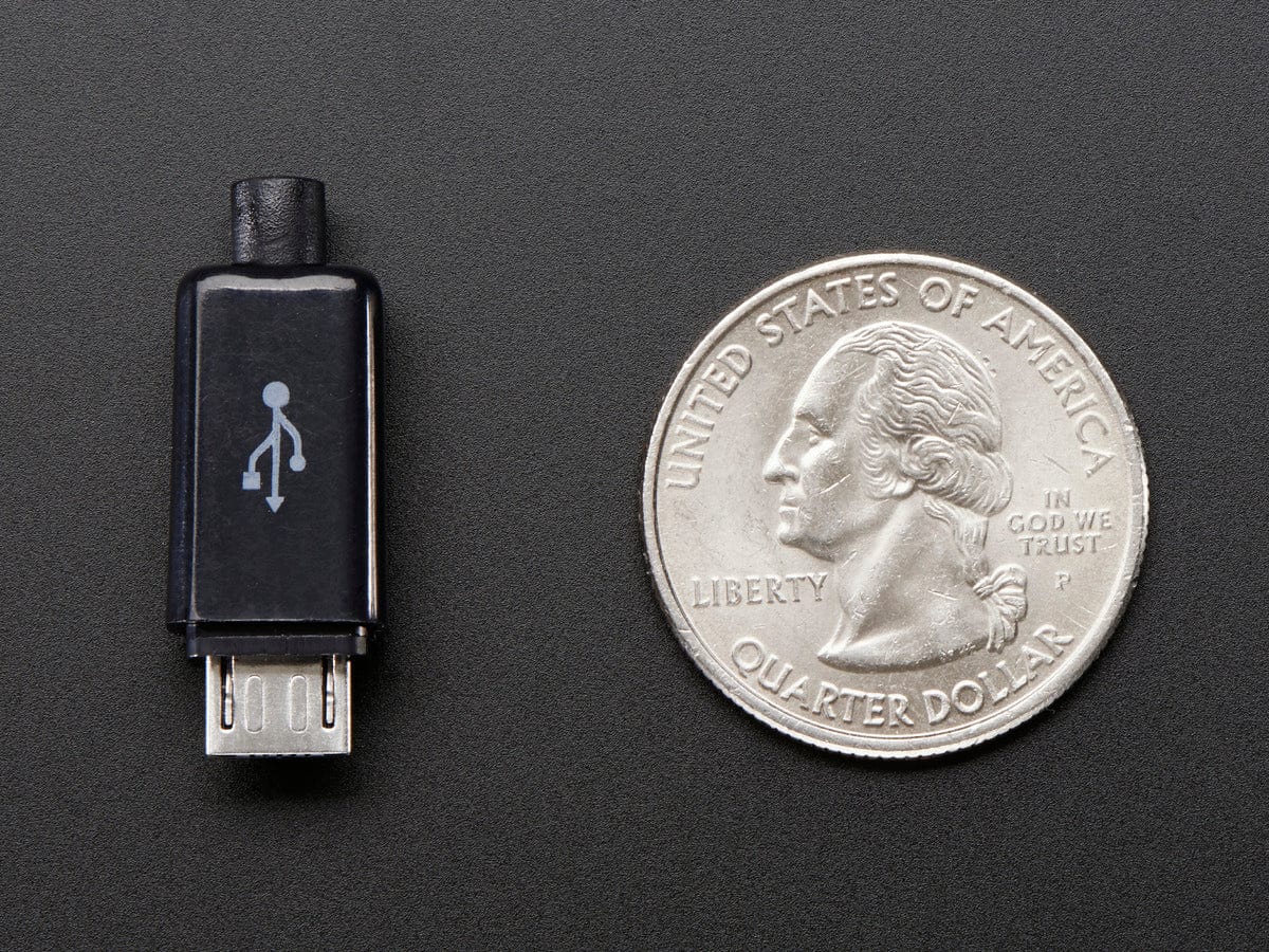 USB DIY Slim Connector Shell - MicroB Plug by The Pi Hut - The Pi Hut