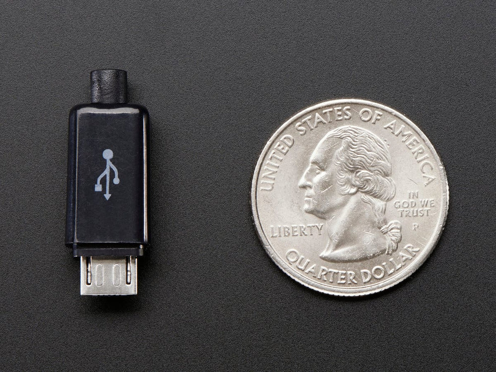USB DIY Slim Connector Shell - MicroB Plug by The Pi Hut - The Pi Hut