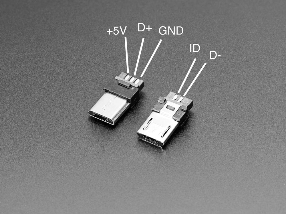 USB DIY Slim Connector Shell - MicroB Plug by The Pi Hut - The Pi Hut