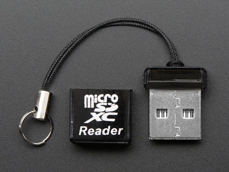 USB MicroSD Card Reader/Writer - microSD / microSDHC / microSDXC by The Pi Hut - The Pi Hut