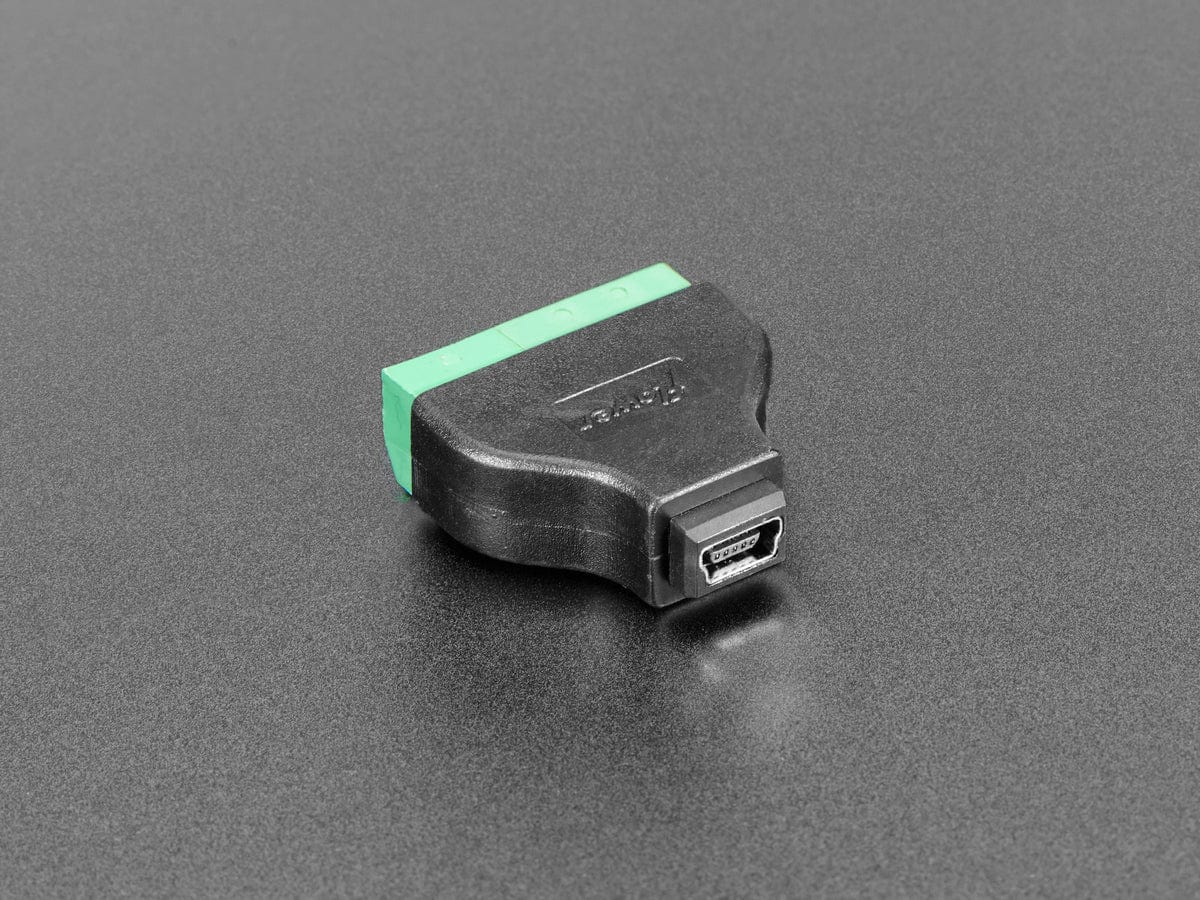 USB Mini B Female Socket to 5-pin Terminal Block by The Pi Hut - The Pi Hut