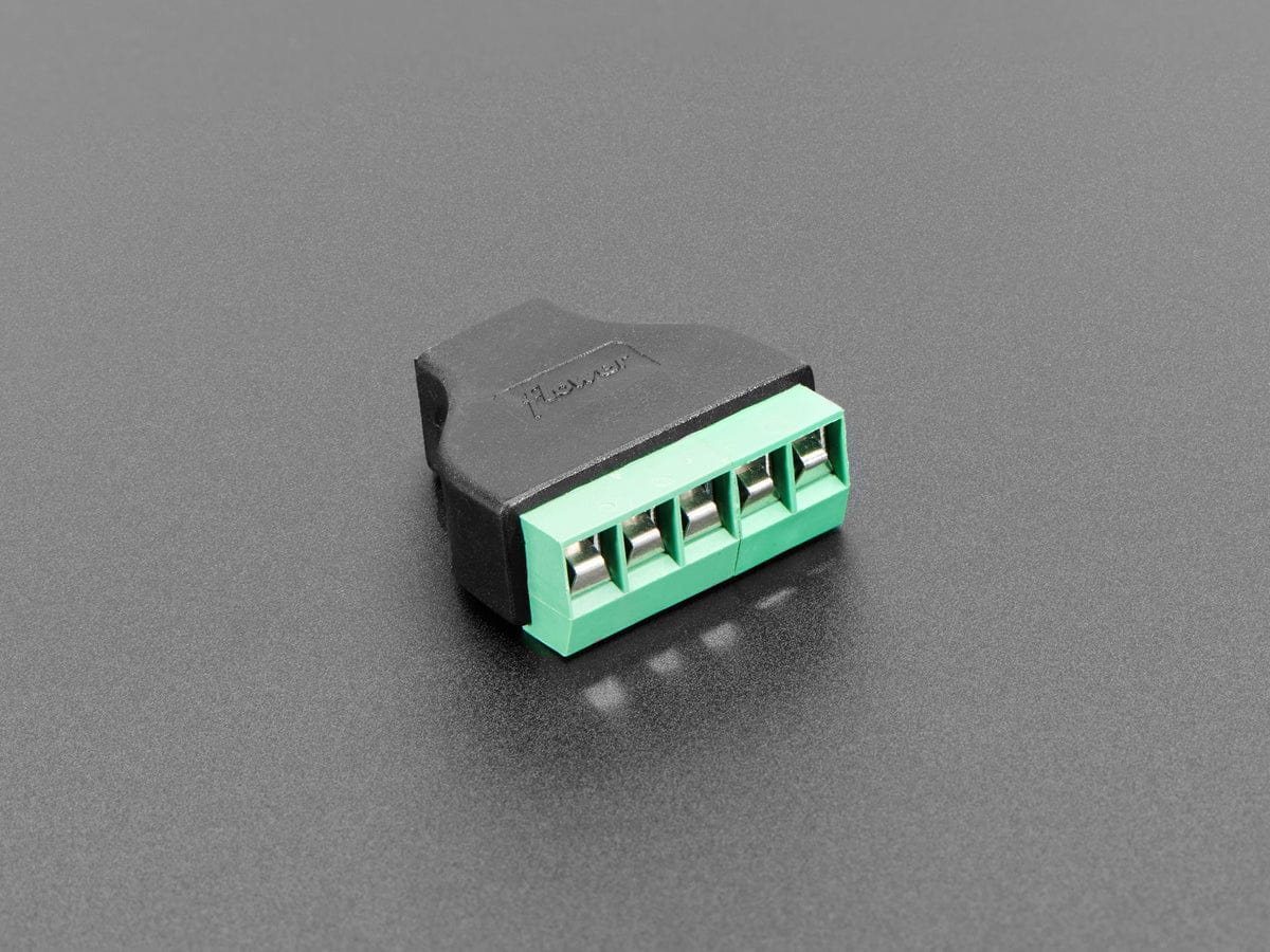 USB Mini B Female Socket to 5-pin Terminal Block by The Pi Hut - The Pi Hut