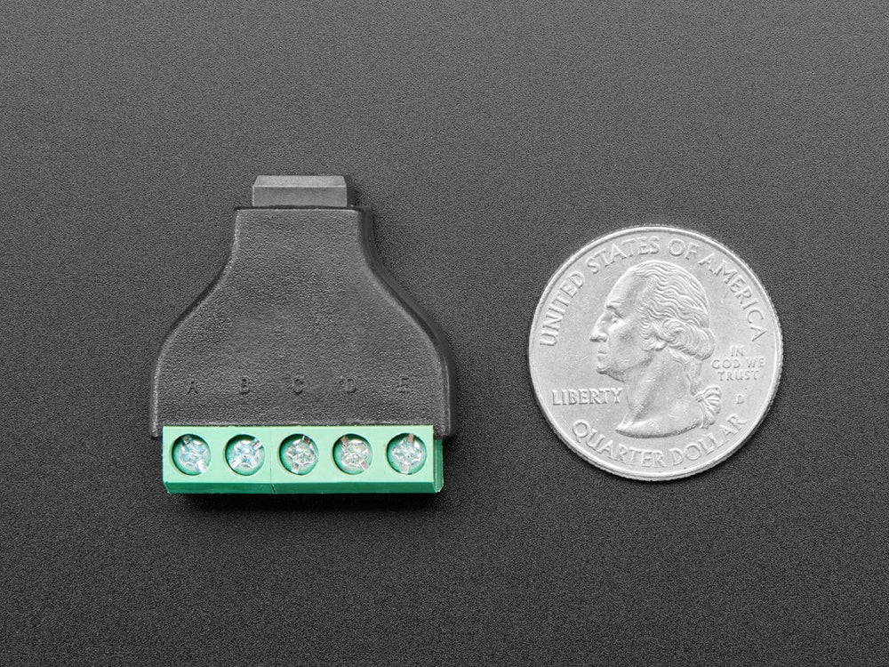 USB Mini B Female Socket to 5-pin Terminal Block by The Pi Hut - The Pi Hut