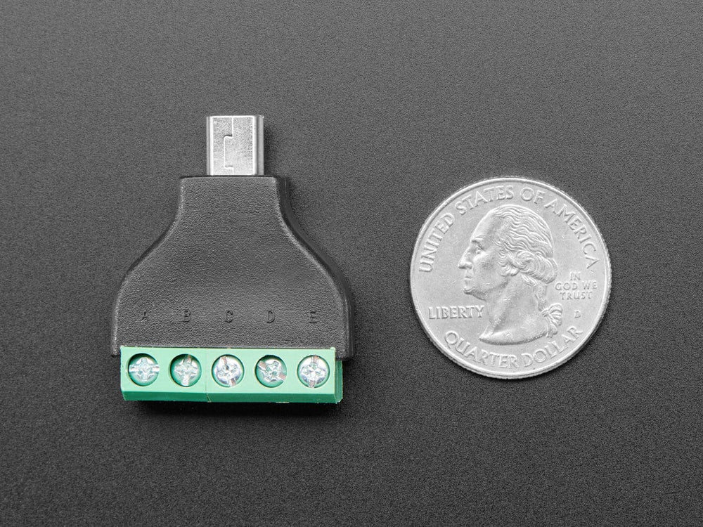 USB Mini B Male Plug to 5-pin Terminal Block by The Pi Hut - The Pi Hut
