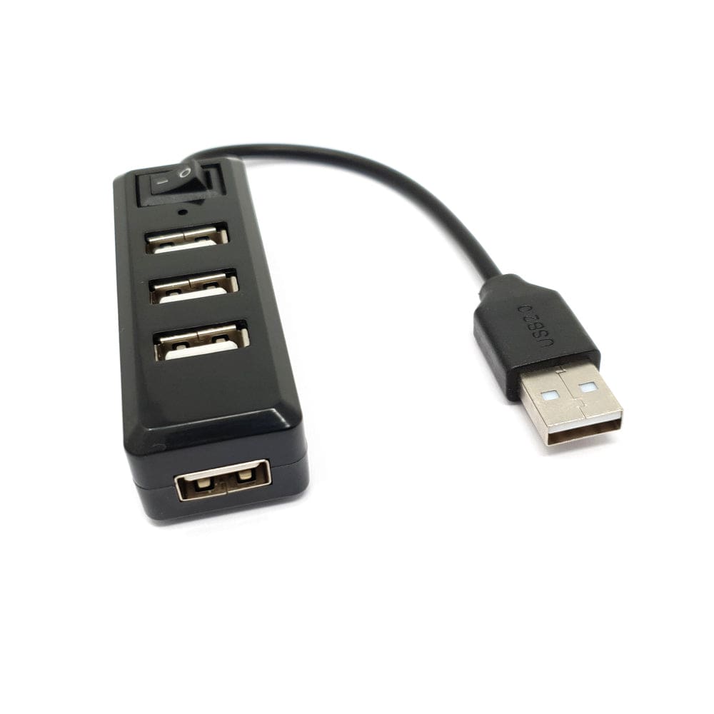 USB Mini Hub with Power Switch by The Pi Hut - The Pi Hut