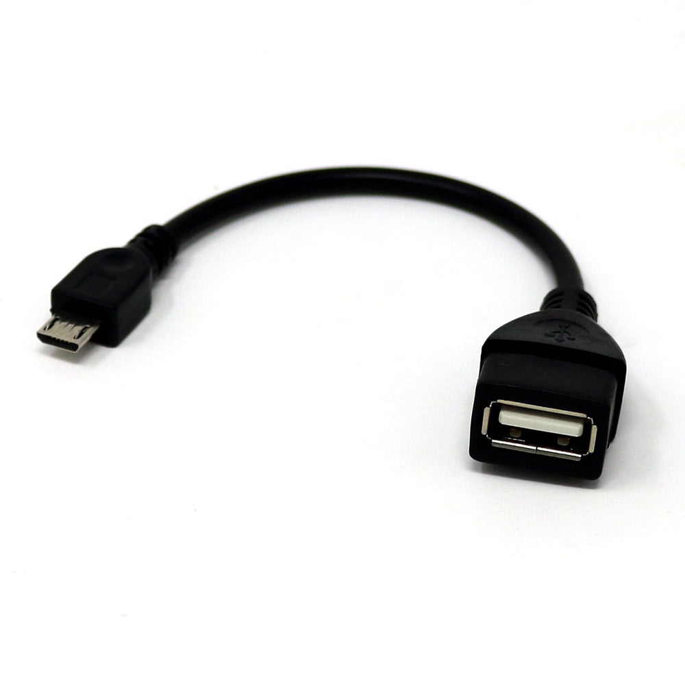 USB OTG Host Cable - Micro-USB Male to USB-A Female by The Pi Hut - The Pi Hut