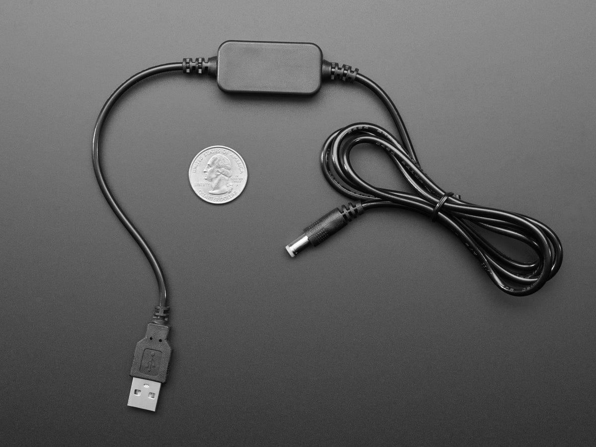 USB to 2.1mm DC Booster Cable - 9V by The Pi Hut - The Pi Hut