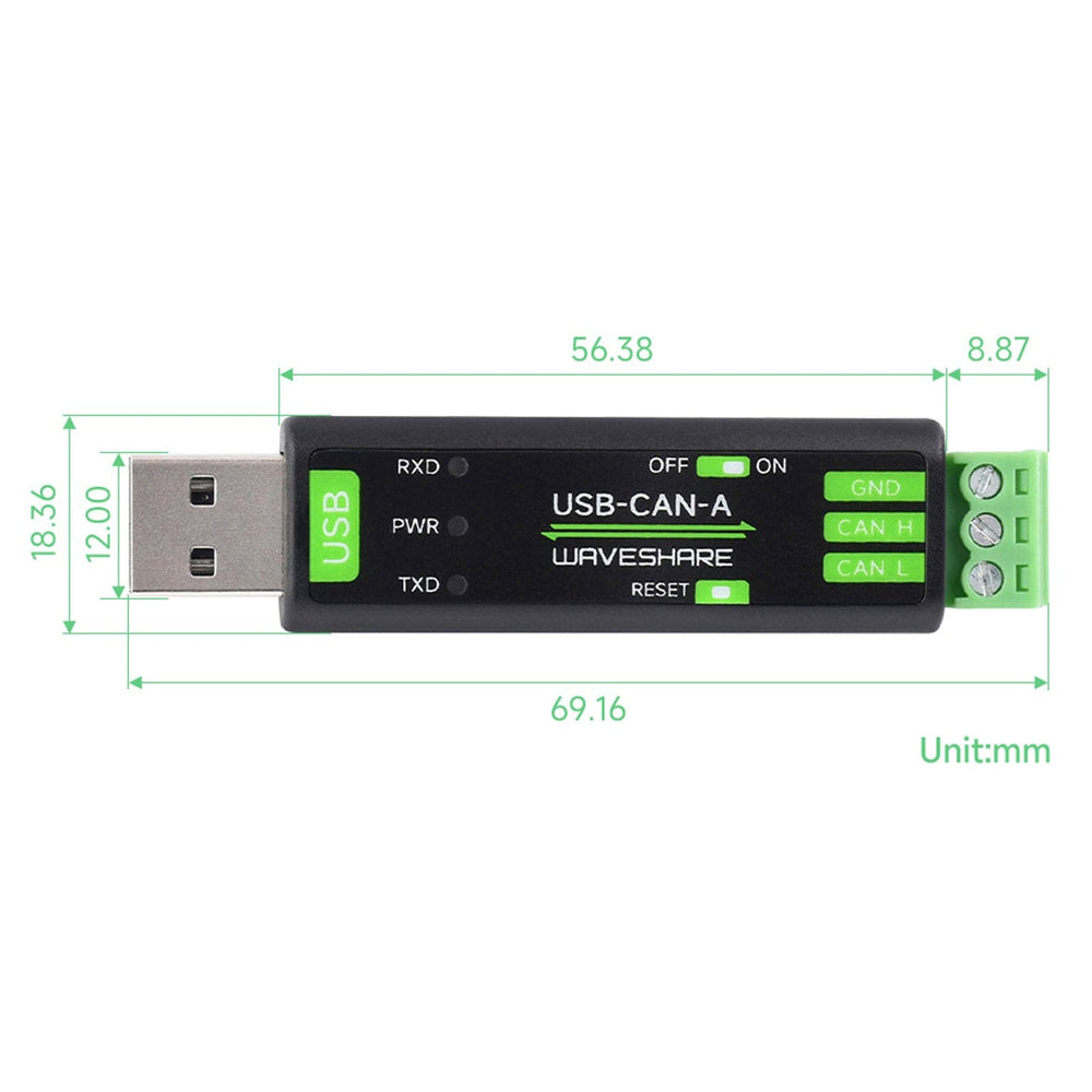 USB to CAN Adapter by Waveshare - The Pi Hut
