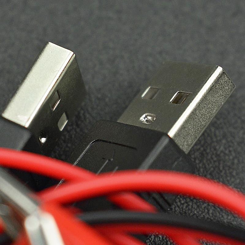 USB to Crocodile Clip Cable (2-pack) - The Pi Hut