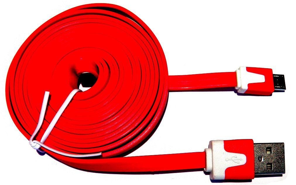 USB to Micro-USB Noodle Cable - 2m by ModMyPi - The Pi Hut