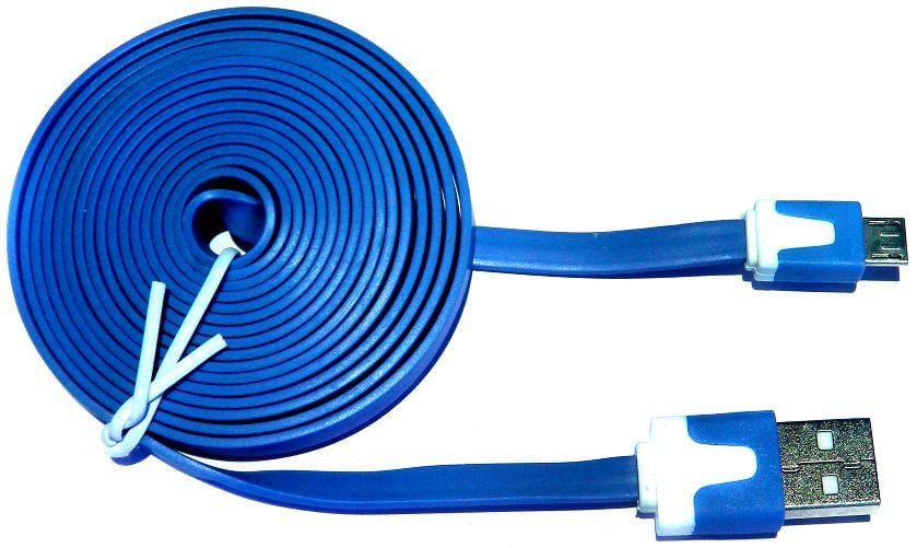 USB to Micro-USB Noodle Cable - 2m by ModMyPi - The Pi Hut
