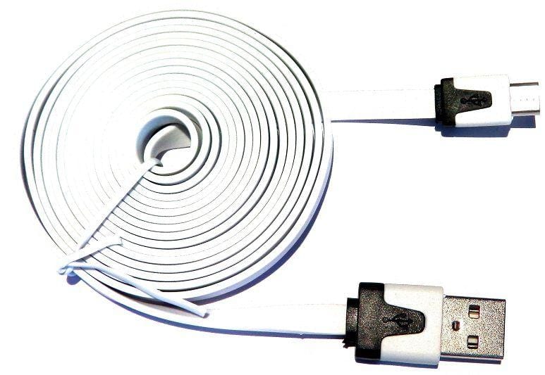 USB to Micro-USB Noodle Cable - 2m by ModMyPi - The Pi Hut